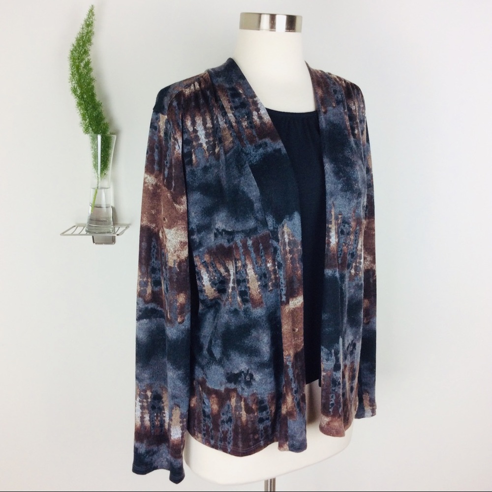 Notations Petite Camisole Open Cardigan Size (PXL)